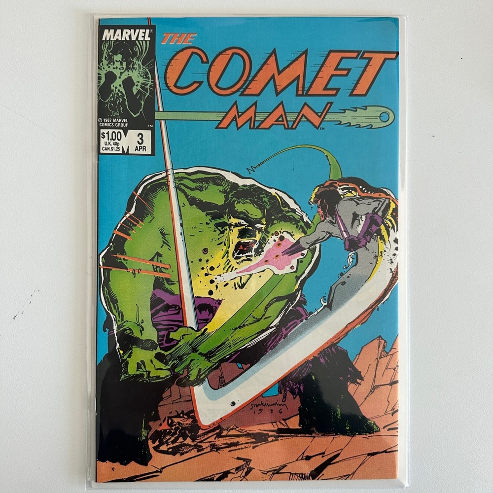 Marvel Comics The Comet Man 3 April 1987 Bill Sienkiewicz Cover Copper Age